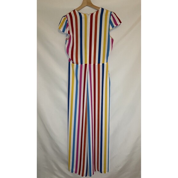 COLOR ME COURTNEY Sheree Colorful Striped Jumpsuit SIZE 6 - Picture 5 of 11